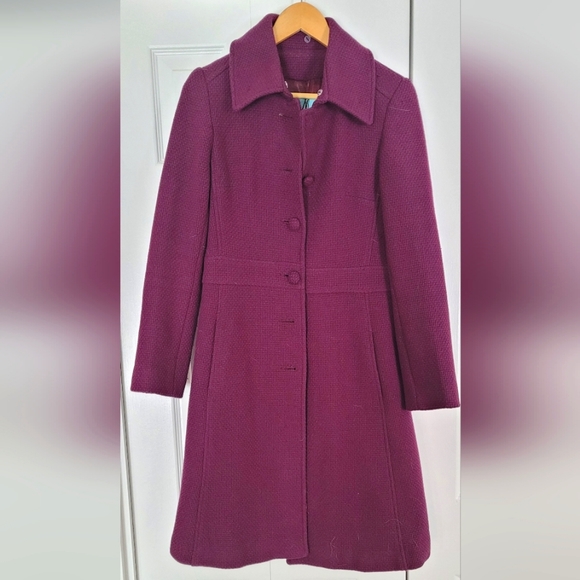MARCIANO purple pea coat - Picture 1 of 8